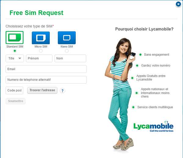 comment acheter des recharges du réseau mobile Lycamobile